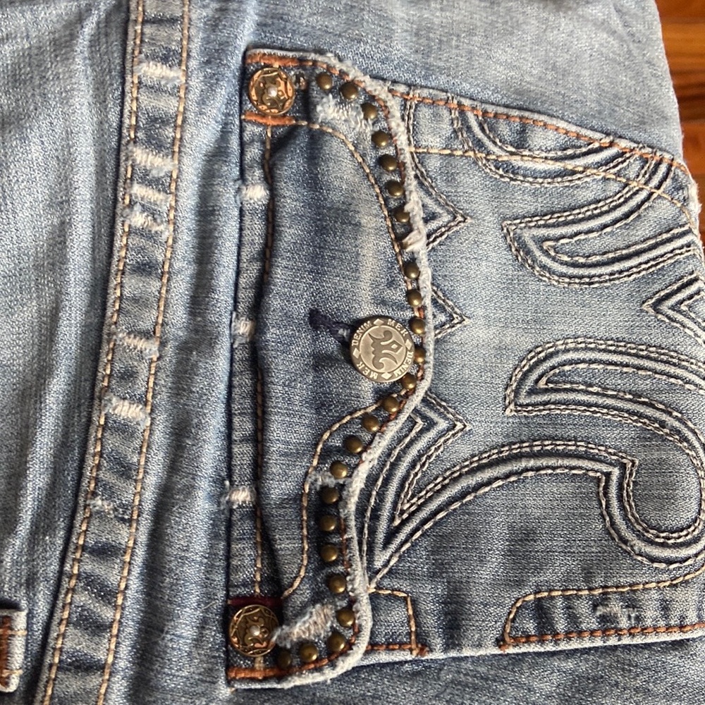 MEK Denim jeans mens. 34 waist, 32 length. Boot cut